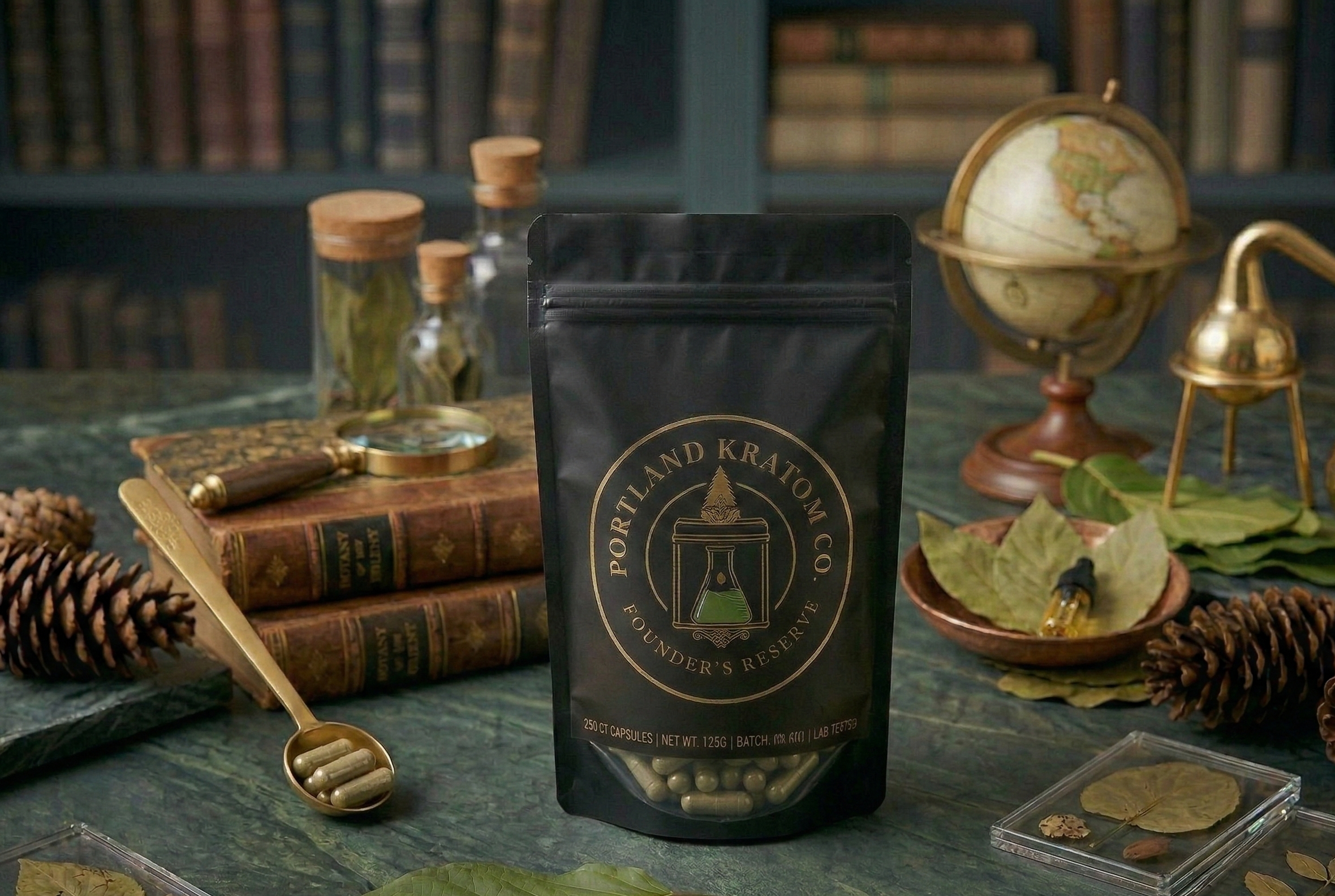 250 COUNT - GREEN KRATOM CAPSULES