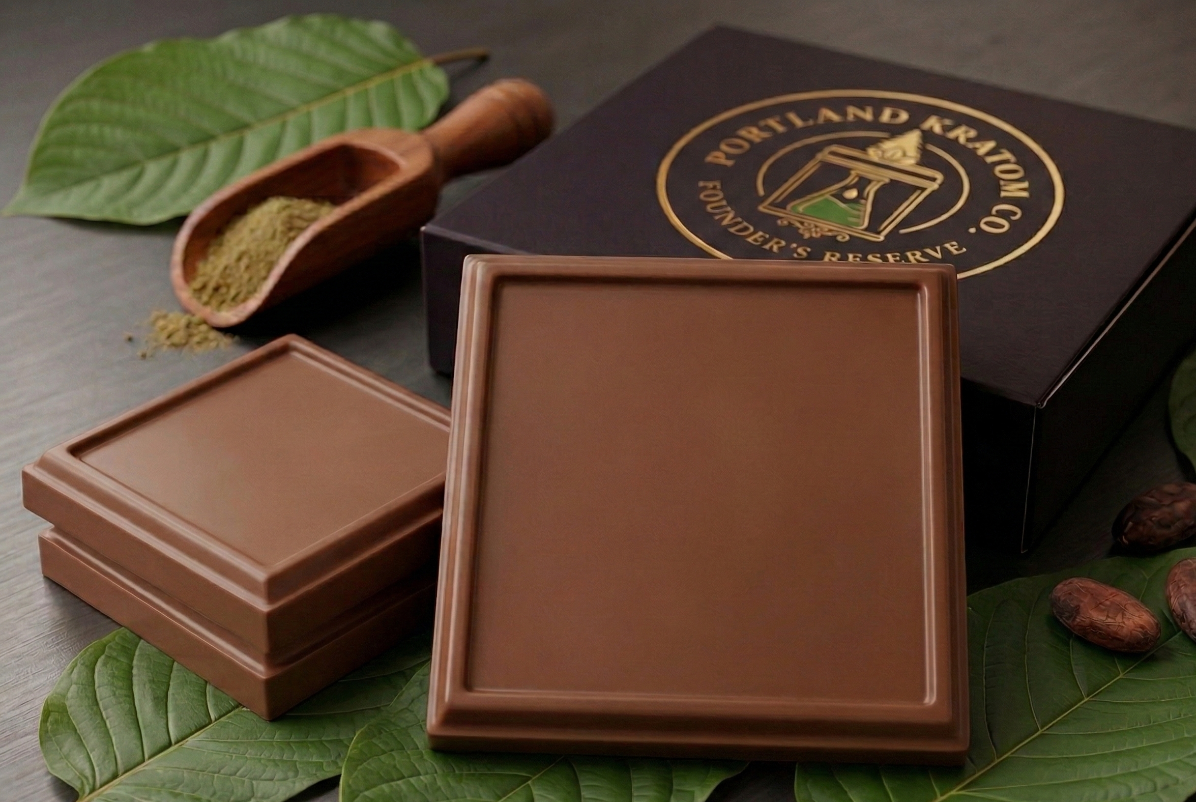 KRATOM MILK CHOCOLATE SQUARE - 100mg